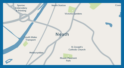 Areas Covered by Neath Glass